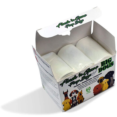 Flushable Biodegradable Dog Poop Bags, 2.5kg আর্থ রেটেড কম্পোস্টেবল ব্যাগ